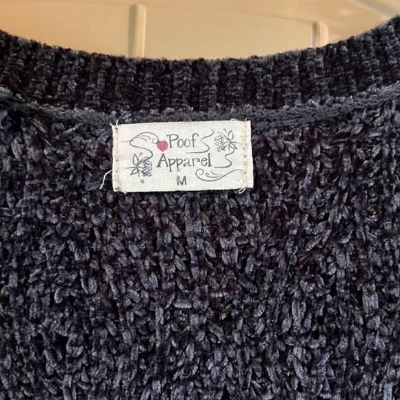 Velvet Cable Knit Cardigan - Picture 3 of 4